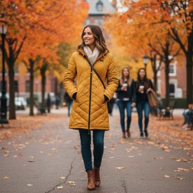 Helios The Heated Coat (Color: Tan-M, size: medium)